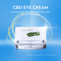 Creme anti-rugas hidratante de marca própria para remover círculos escuros. Creme para olhos Cbd